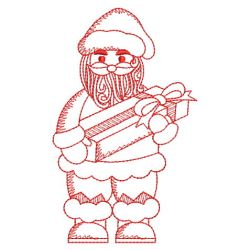 Redwork Santa Claus 03(Lg) machine embroidery designs