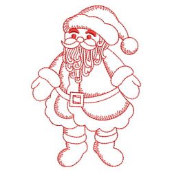 Redwork Santa Claus 04(Sm)
