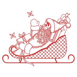 Redwork Santa Claus 05(Sm)