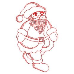 Redwork Santa Claus 07(Sm)