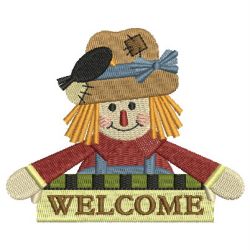 Fall Scarecrow 03 machine embroidery designs