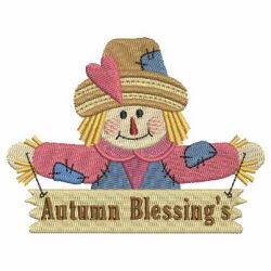 Fall Scarecrow 06 machine embroidery designs