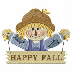Fall Scarecrow 08 machine embroidery designs