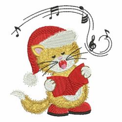 Christmas Kitty 01 machine embroidery designs