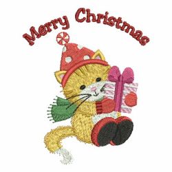 Christmas Kitty 02 machine embroidery designs