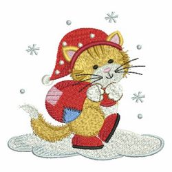 Christmas Kitty 05 machine embroidery designs