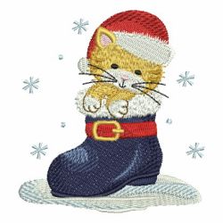 Christmas Kitty 08 machine embroidery designs