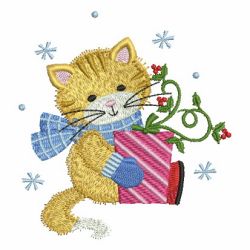 Christmas Kitty 09 machine embroidery designs