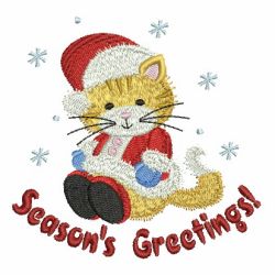 Christmas Kitty 10 machine embroidery designs