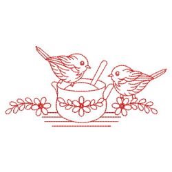 Redwork Tea Time 10(Sm) machine embroidery designs