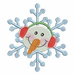 Snowflake Snowmen 08 machine embroidery designs