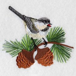 Black Capped Chickadee 07(Sm) machine embroidery designs