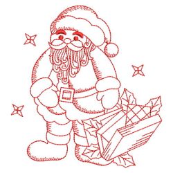 Redwork Santa Claus 2 02(Sm)