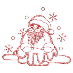 Redwork Santa Claus 2 08(Lg) machine embroidery designs