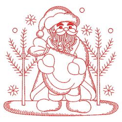 Redwork Santa Claus 2 10(Sm) machine embroidery designs