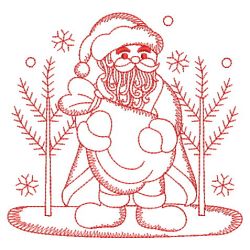 Redwork Santa Claus 2 10(Lg)