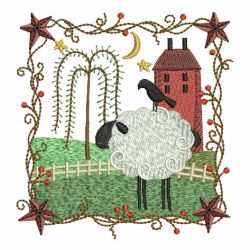 Folk Art Sheep 06 machine embroidery designs