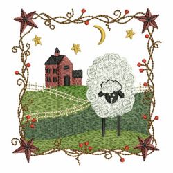 Folk Art Sheep 10 machine embroidery designs