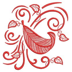 Redwork Falling Leaves 04(Sm) machine embroidery designs