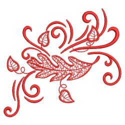 Redwork Falling Leaves 05(Sm) machine embroidery designs