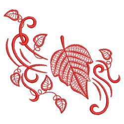 Redwork Falling Leaves 10(Md) machine embroidery designs