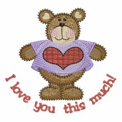 Valentine Teddy machine embroidery designs