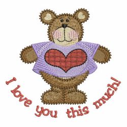 Valentine Teddy 01 machine embroidery designs