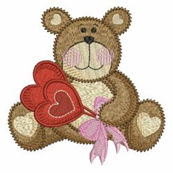 Valentine Teddy 05 machine embroidery designs