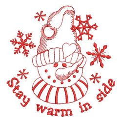Redwork Let It Snow(Md) machine embroidery designs