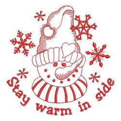 Redwork Let It Snow 01(Sm) machine embroidery designs