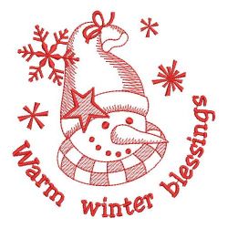 Redwork Let It Snow 03(Lg) machine embroidery designs