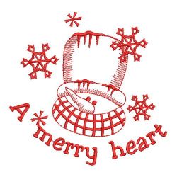 Redwork Let It Snow 07(Md) machine embroidery designs