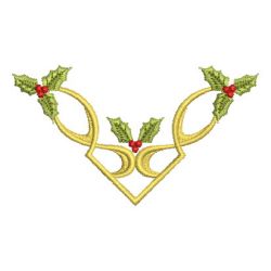 Art Nouveau Christmas 04 machine embroidery designs