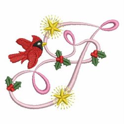 Christmas Alphabet 06 machine embroidery designs