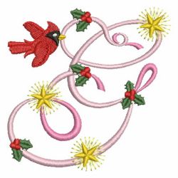 Christmas Alphabet 07 machine embroidery designs