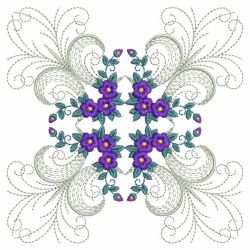 Floral Enticement Quilt 5 10(Sm)