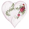 Rippled Floral Hearts 2 11(Lg)