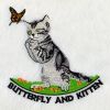 Butterfly And Kitten(Sm)