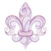 Rippled Fleur De Lis 03(Sm)