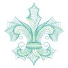 Rippled Fleur De Lis 05(Lg)