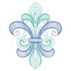 Rippled Fleur De Lis 10(Sm)