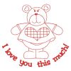 Redwork Valentine Bears(Md)