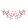 Redwork Dancing Butterflies 09(Sm)