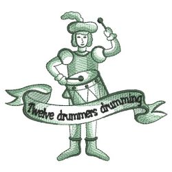 Toile 12 Days Of Christmas 12(Md) machine embroidery designs