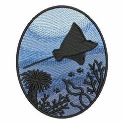 Sea Life Silhouettes 02 machine embroidery designs