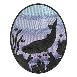 Sea Life Silhouettes 05 machine embroidery designs