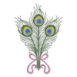 Peacock Feathers 05 machine embroidery designs