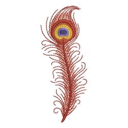 Peacock Feathers 08 machine embroidery designs
