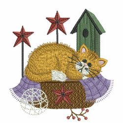 Lazy Kitten 04 machine embroidery designs