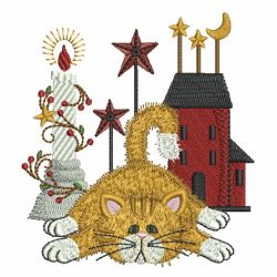 Lazy Kitten 05 machine embroidery designs